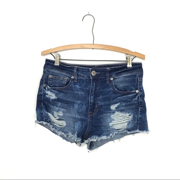 American Eagle Outfitters Pants - American Eagle Hi-Rise Shortie Denim Shorts 8 B7